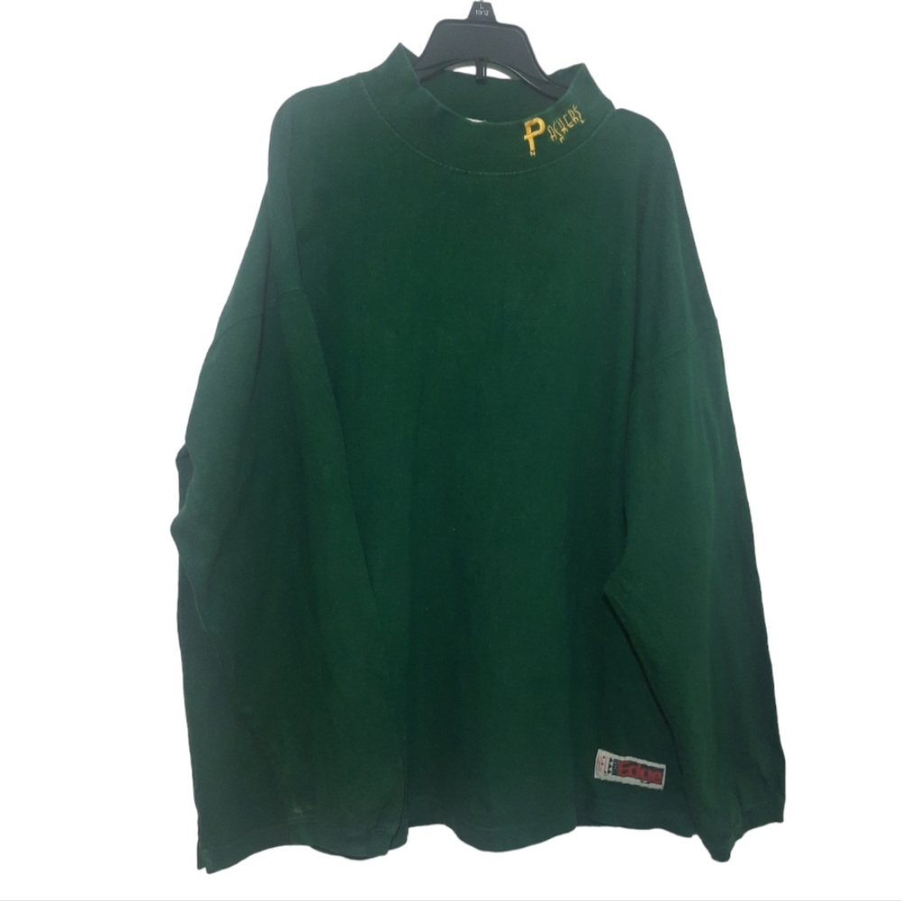 Vintage 90's Green Bay Packers NFL long sleeve mock turtleneck men's size large
